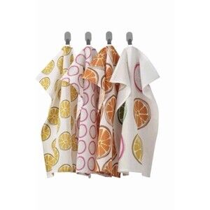 NEW In Package 4 Pack IKEA of Sweden Torvfly Fruit 18x24” Dish Towels Hand Towel